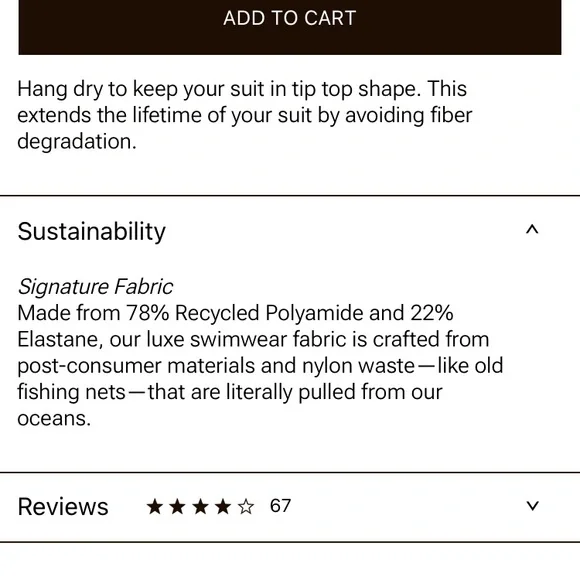 Summersalt The Cinched One-Piece Swimsuit Sea Urchin Size 10‎ NWOT - Picture 8 of 8